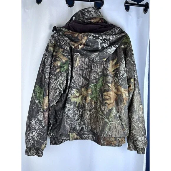 WOOLRICH Size Large Mens Reversible Realtree Camo Thermore Bomber Jacket - Picture 6 of 9